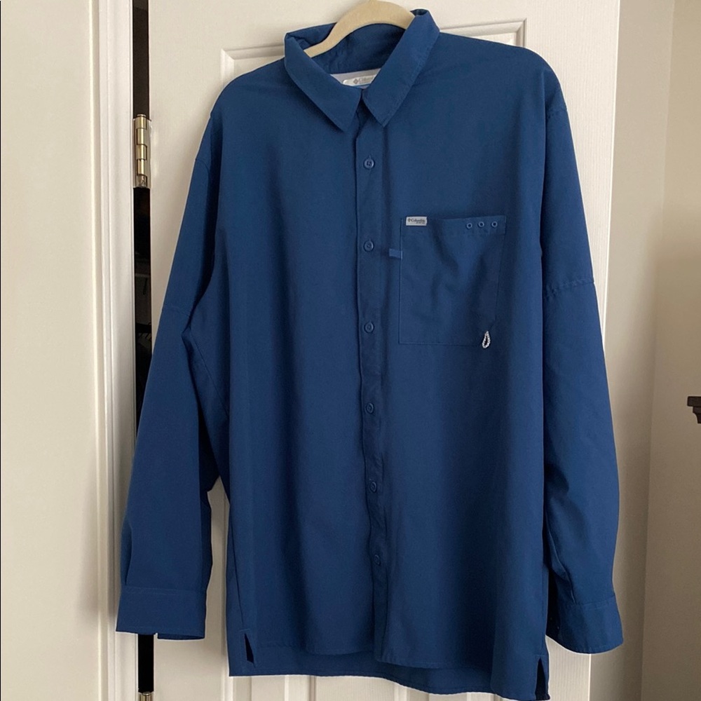 Columbia Blue Button-Up Shirt
